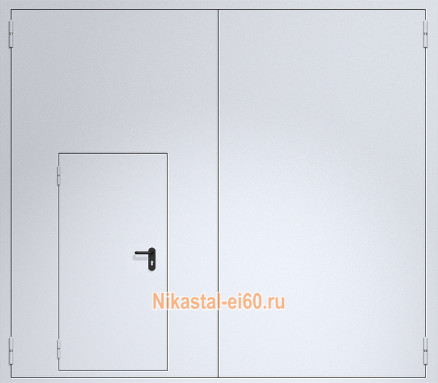 Ворота с огнестойкостью ei60 из сэндвич-панелей 4000х3500 мм